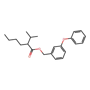 (3-Phenoxyphenyl)methyl 2-propan-2-ylhexanoate structure