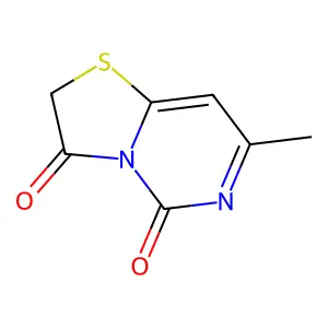 5H-thiazolo[3,2-c]pyrimidine-3,5(2H)-dione, 7-methyl- structure