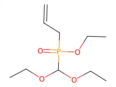 Phosphinic acid, (diethoxymethyl)-2-propenyl-, ethyl ester structure
