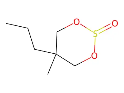 1,3-Propanediol, 2-methyl-2-propyl-, cyclic sulfite (ester) structure