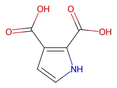 Pyrrole-2,3-dicarboxylic acid structure