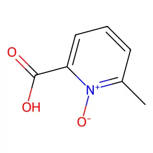 2-Pyridinecarboxylic acid, 6-methyl-, 1-oxide structure