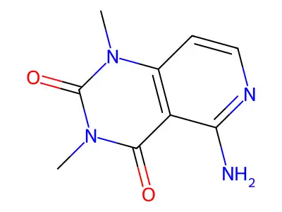 Pyrido(4,3-d)pyrimidine-2,4(1H,3H)-dione, 5-amino-1,3-dimethyl- structure