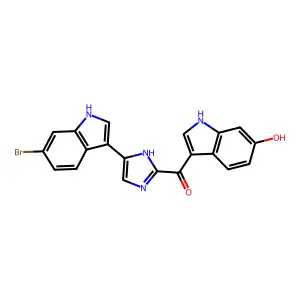 Bromotopsentin structure