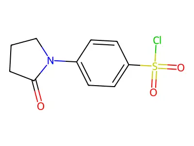 4-(2-Oxopyrrolidin-1-yl)benzene-1-sulfonyl chloride structure