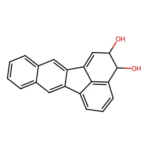 2,3-Dihydro-2,3-dihydroxybenzo(k)fluoranthene structure