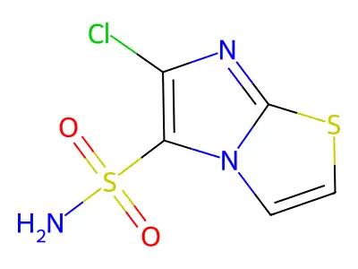 6-Chloroimidazo[2,1-b][1,3]thiazole-5-sulfonamide structure