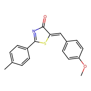 5-[(4-Methoxyphenyl)methylidene]-2-(4-methylphenyl)-1,3-thiazol-4-one structure