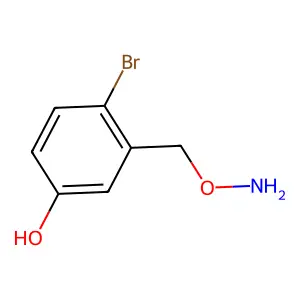 Benzyloxyamine, 2-bromo-5-hydroxy- structure