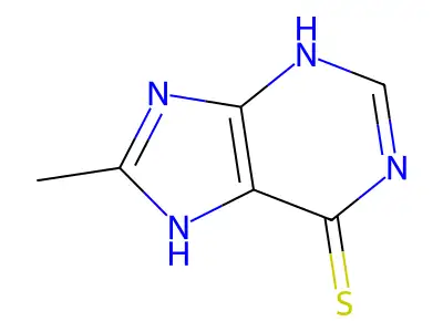 8-Methyl-6-thiopurine structure
