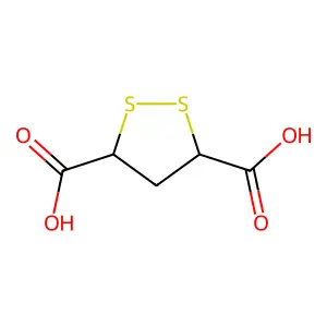 1,2-Dithiolane-3,5-dicarboxylic acid structure