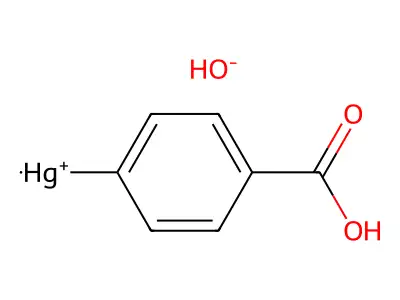 对羟基汞苯甲酸 structure