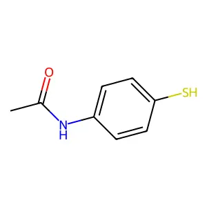 4-乙酰氨基苯硫酚 structure
