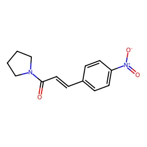 3-(4-Nitrophenyl)-1-pyrrolidin-1-yl-prop-2-en-1-one structure