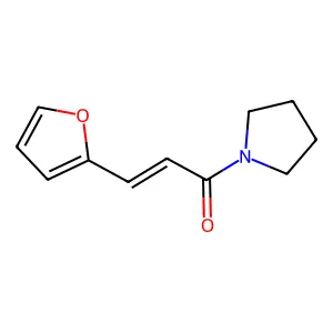 Pyrrolidine, 1-[(2E)-3-(2-furanyl)-1-oxo-2-propenyl]- structure