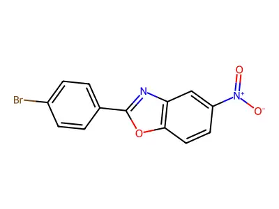 2-(4-Bromophenyl)-5-nitro-1,3-benzoxazole structure