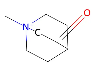 1-Azoniabicyclo[2.2.2]octane, 1-methyl-3-oxo- structure