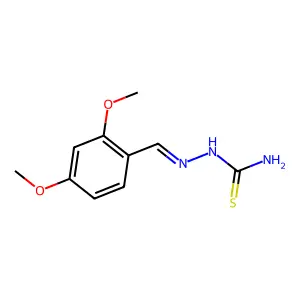 Hydrazinecarbothioamide, 2-[(2,4-dimethoxyphenyl)methylene]- structure