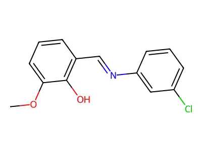 Alpha-(3-chlorophenylimino)-6-methoxy-O-cresol structure