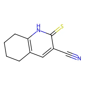 2-Sulfanyl-5,6,7,8-tetrahydroquinoline-3-carbonitrile structure
