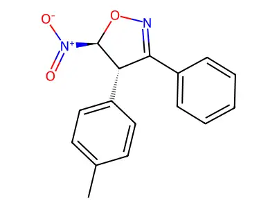 4-(4-Methylphenyl)-5-nitro-3-phenyl-4,5-dihydro-1,2-oxazole structure