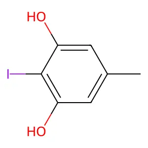 2-Iodo-5-methylbenzene-1,3-diol structure