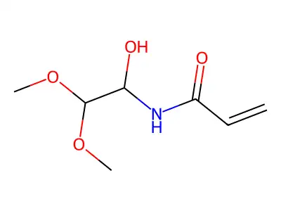 N-(1-hydroxy-2,2-dimethoxyethyl)prop-2-enamide structure