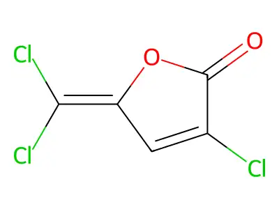 2(5H)-Furanone, 3-chloro-5-(dichloromethylene)- structure
