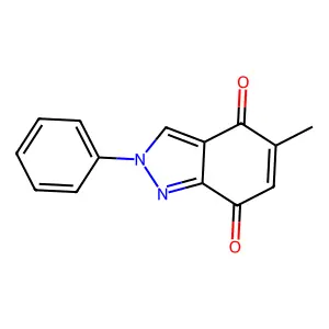2H-Indazole-4,7-dione, 5-methyl-2-phenyl- structure