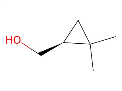 (2,2-Dimethylcyclopropyl)methanol structure