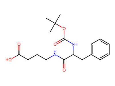 4-(2-tert-Butoxycarbonylamino-3-phenyl-propionylamino)-butyric acid structure