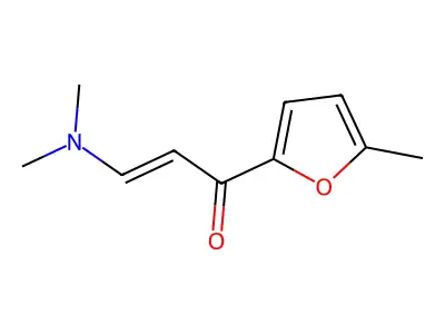 (2E)-3-(dimethylamino)-1-(5-methylfuran-2-yl)prop-2-en-1-one structure