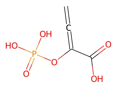 2,3-Butadienoic acid, 2-(phosphonooxy)- structure