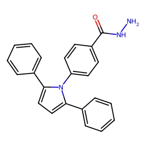 4-(2,5-diphenyl-1H-pyrrol-1-yl)benzohydrazide structure