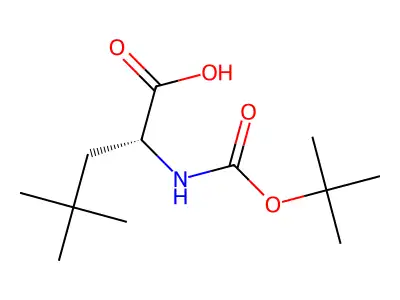 2-(((Tert-butoxy)carbonyl)amino)-4,4-dimethylpentanoic acid structure