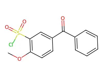5-Benzoyl-2-methoxybenzenesulfonyl chloride structure