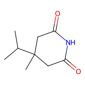4-Methyl-4-(1-methylethyl)-2,6-piperidinedione structure