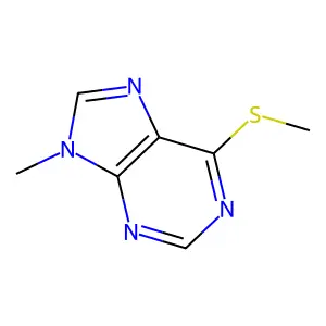 9-Methyl-6-(methylthio)-9H-purine structure