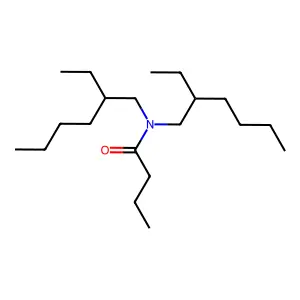 Butanamide, N,N-bis(2-ethylhexyl)- structure