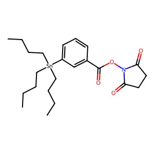 N-Succinimidyl-3-(tri-n-butylstannyl)benzoate structure