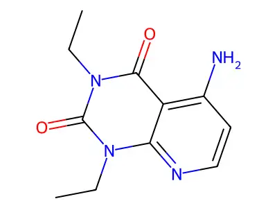 Pyrido(2,3-d)pyrimidine-2,4(1H,3H)-dione, 5-amino-1,3-diethyl- structure