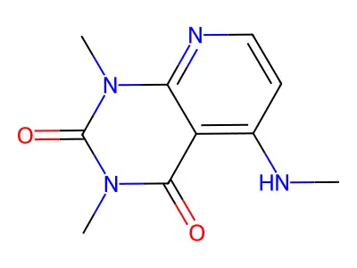 Pyrido(2,3-d)pyrimidine-2,4(1H,3H)-dione, 1,3-dimethyl-5-(methylamino)- structure
