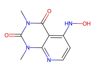 Pyrido(2,3-d)pyrimidine-2,4(1H,3H)-dione, 1,3-dimethyl-5-(hydroxyamino)- structure