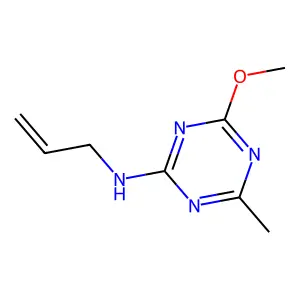4-Methoxy-6-methyl-N-(prop-2-en-1-yl)-1,3,5-triazin-2-amine structure