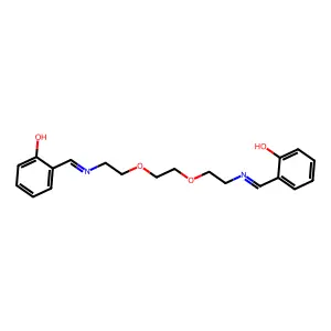 Phenol, 2,2'-(5,8-dioxa-2,11-diazadodeca-1,11-diene-1,12-diyl)bis- structure