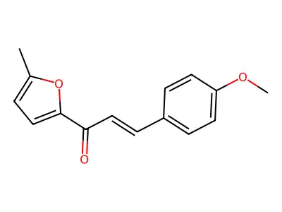 2-Propen-1-one, 3-(4-methoxyphenyl)-1-(5-methyl-2-furanyl)- structure