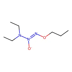 Diethylamino-oxido-propoxyiminoazanium structure