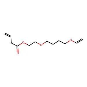 3-Butenoic acid, 1-(4-(ethenyloxy)butoxy)ethyl ester structure