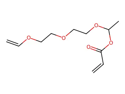 2-Propenoic acid, 1-(2-(2-(ethenyloxy)ethoxy)ethoxy)ethyl ester structure