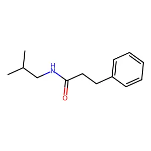 N-(2-methylpropyl)-3-phenylpropanamide structure